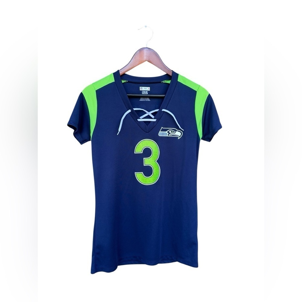 NFL Women’s Russell Wilson Seattle Seahawks Football Jersey Top Size Medium NWOT